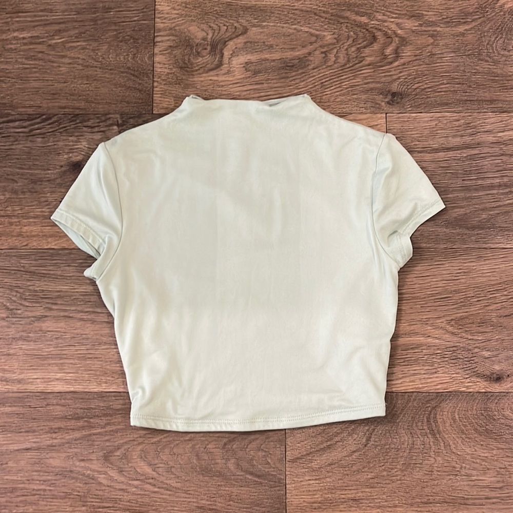Mint green crop top
